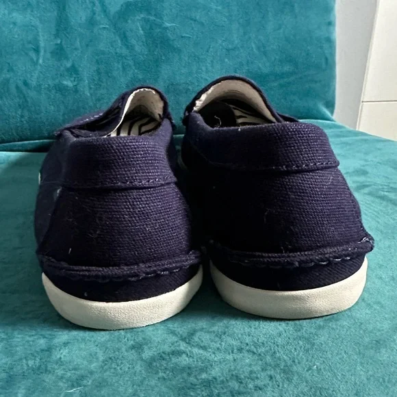 Cole Haan Navy Canvas Penny Loafer - Size 8 - Picture 4 of 7
